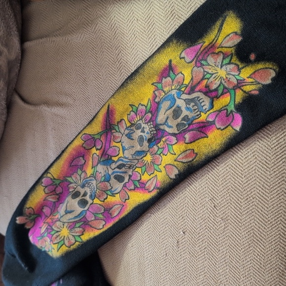 Y2K Ed Hardy by CHRISTIAN AUDIGIER  sweater - Picture 3 of 6